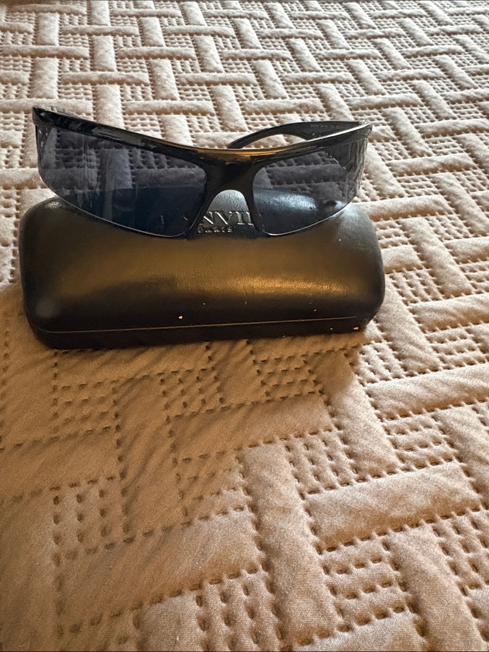 Versus By Versace Black Sunglasses with Dark Gray Lenses
